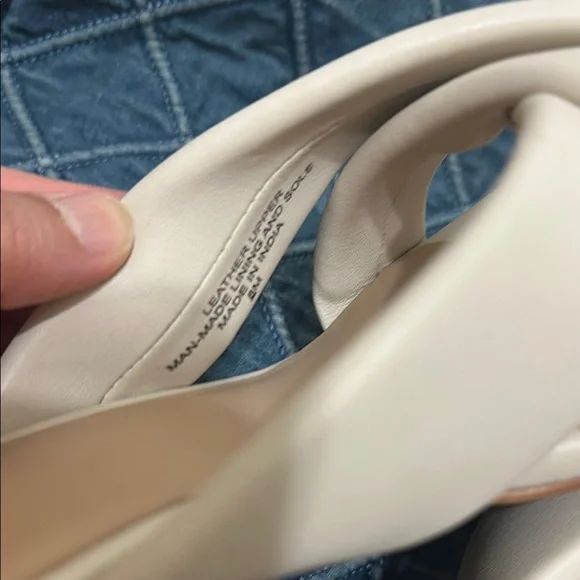 LOFT Puffy Cream block heels 8 - Picture 5 of 5